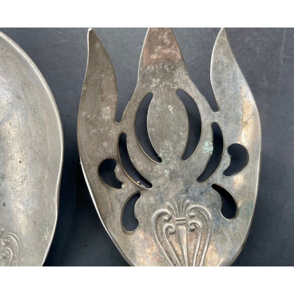 Vintage Serving Fork & Spoon set by Eales of Shelffield since 1779 diner party - Picture 4 of 10